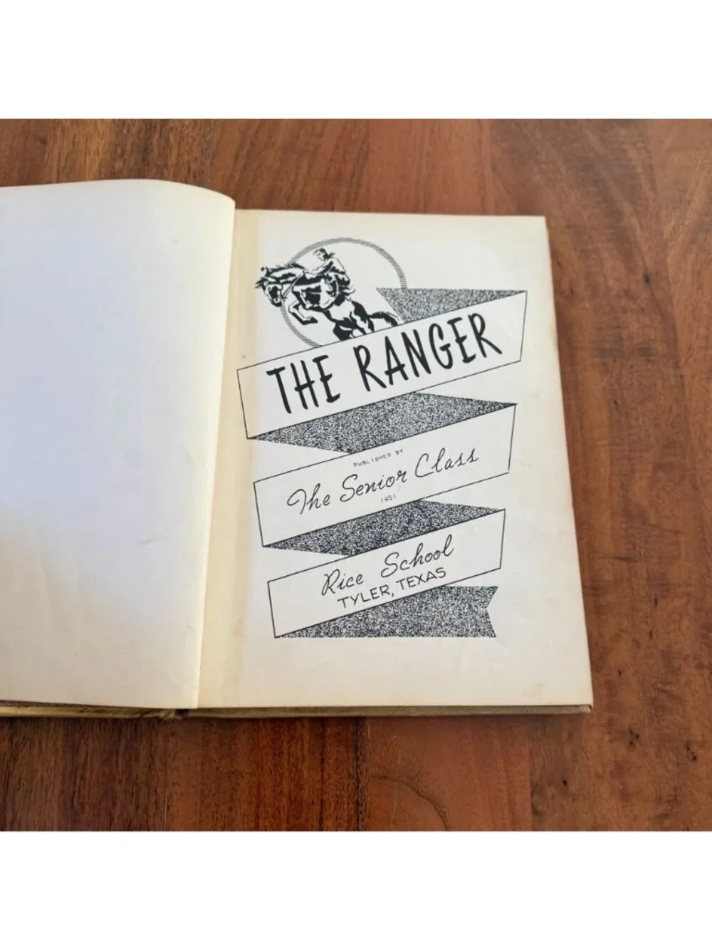 1951 Rice School Yearbook Tyler TX The Ranger Vintage Annual